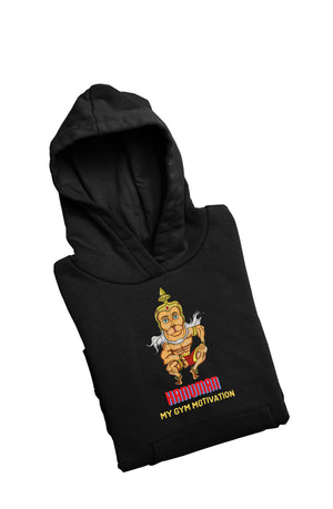 Hanuman - Gym Hoodies for Men (Printed on Front and Back, both)