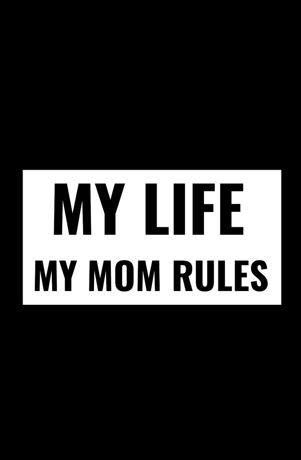 My life rules inspirational quote background Vector Image