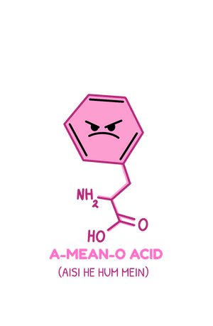 A-MEAN-O-ACID - Women's College T-shirt