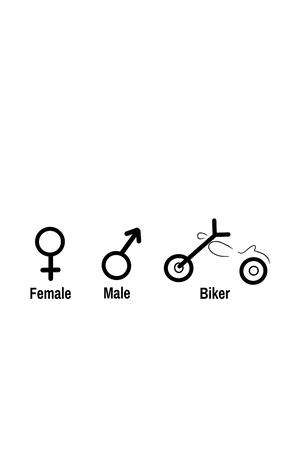 Biker Symbol - Men's Full Sleeves Bikers T-shirt