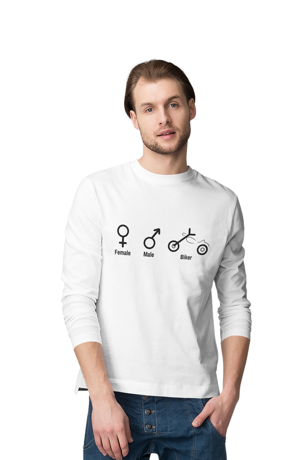 Biker Symbol - Men's Full Sleeves Bikers T-shirt
