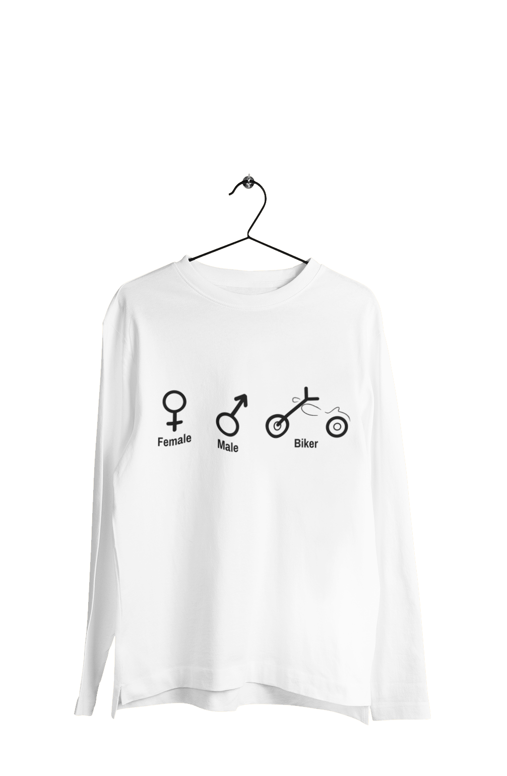 Biker Symbol - Women's Full Sleeves Bikers T-shirt