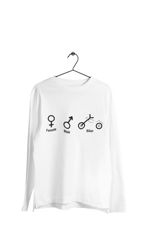 Biker Symbol - Women's Full Sleeves Bikers T-shirt