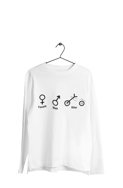 Biker Symbol - Women's Full Sleeves Bikers T-shirt