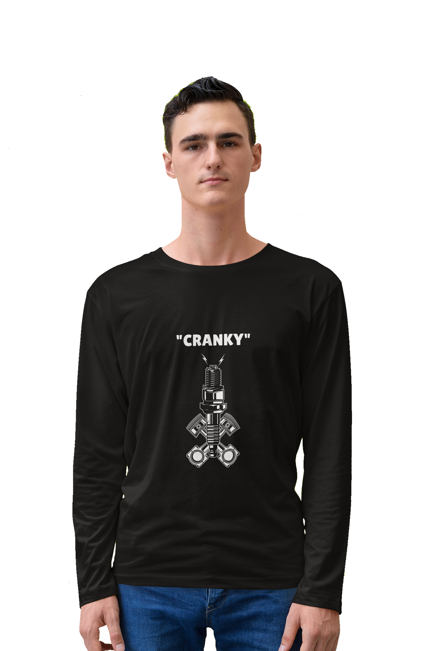 CRANKY - Men's Full Sleeves Bikers T-shirt