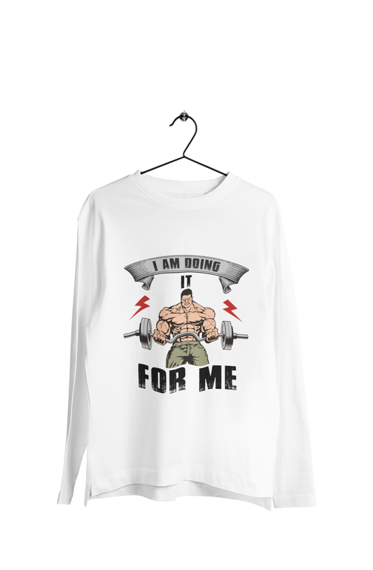 Doing it for Me - Men's Full Sleeves Gym T-shirt