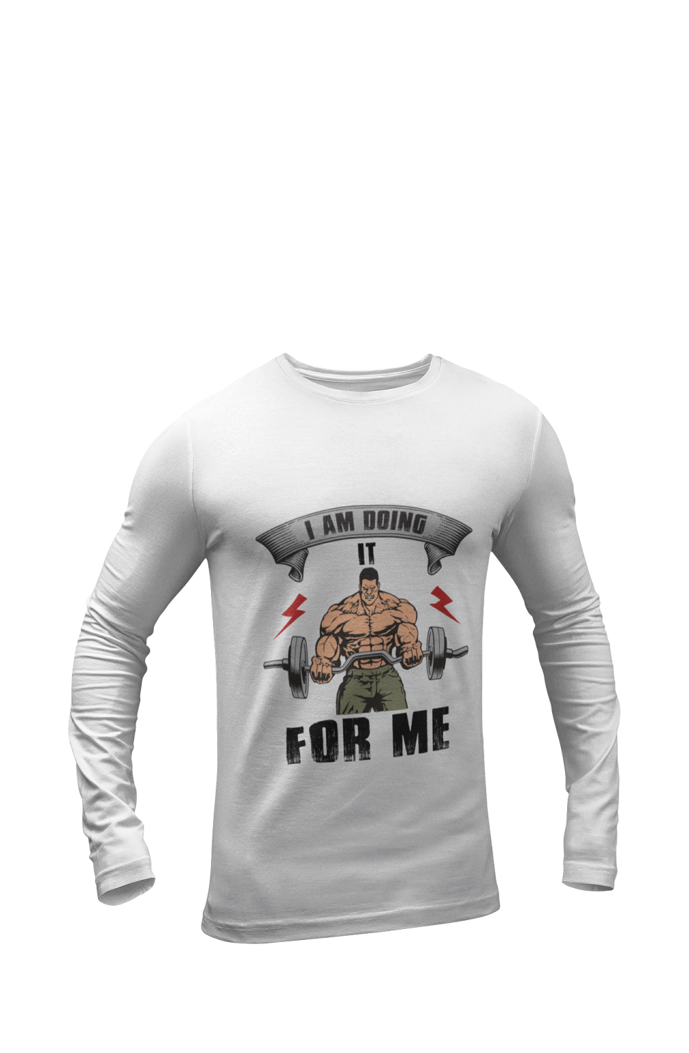 Doing it for Me - Men's Full Sleeves Gym T-shirt