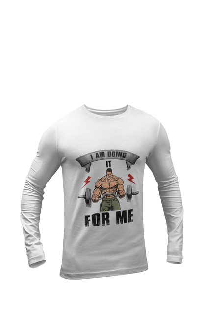 Doing it for Me - Men's Full Sleeves Gym T-shirt