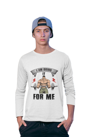 Doing it for Me - Men's Full Sleeves Gym T-shirt