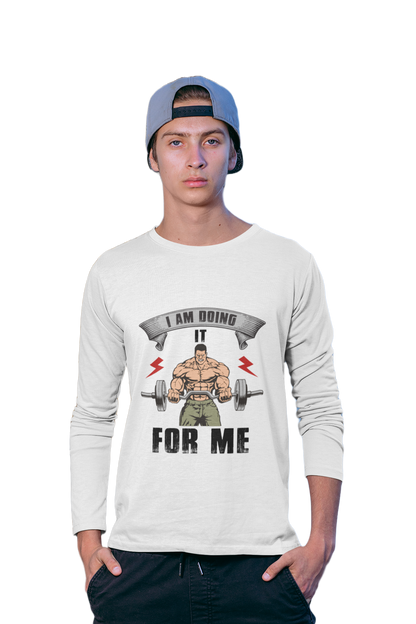 Doing it for Me - Men's Full Sleeves Gym T-shirt