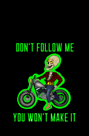 Don't Follow Me - Men's Full Sleeves Bikers T-shirt