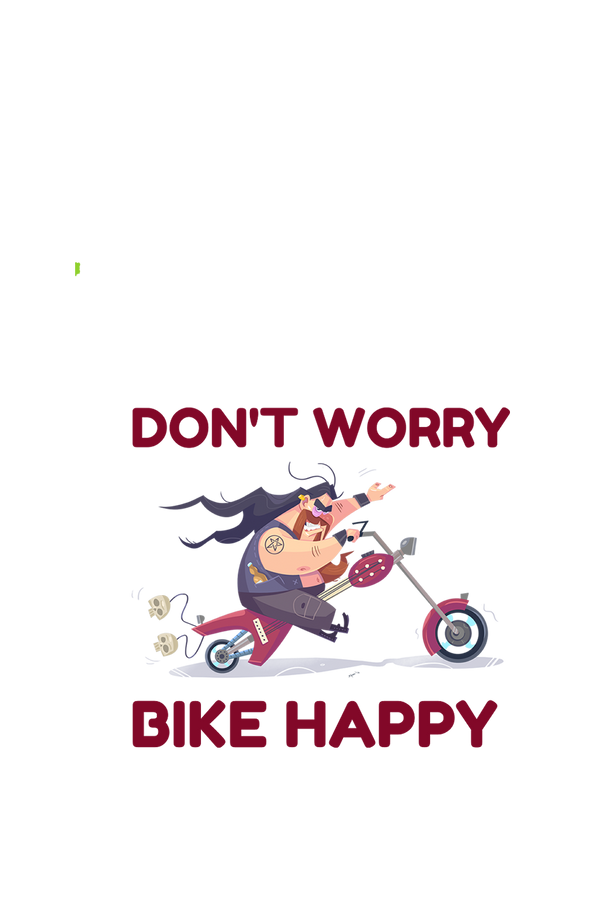 Don't Worry Bike Happy - Men's Bikers T-shirt