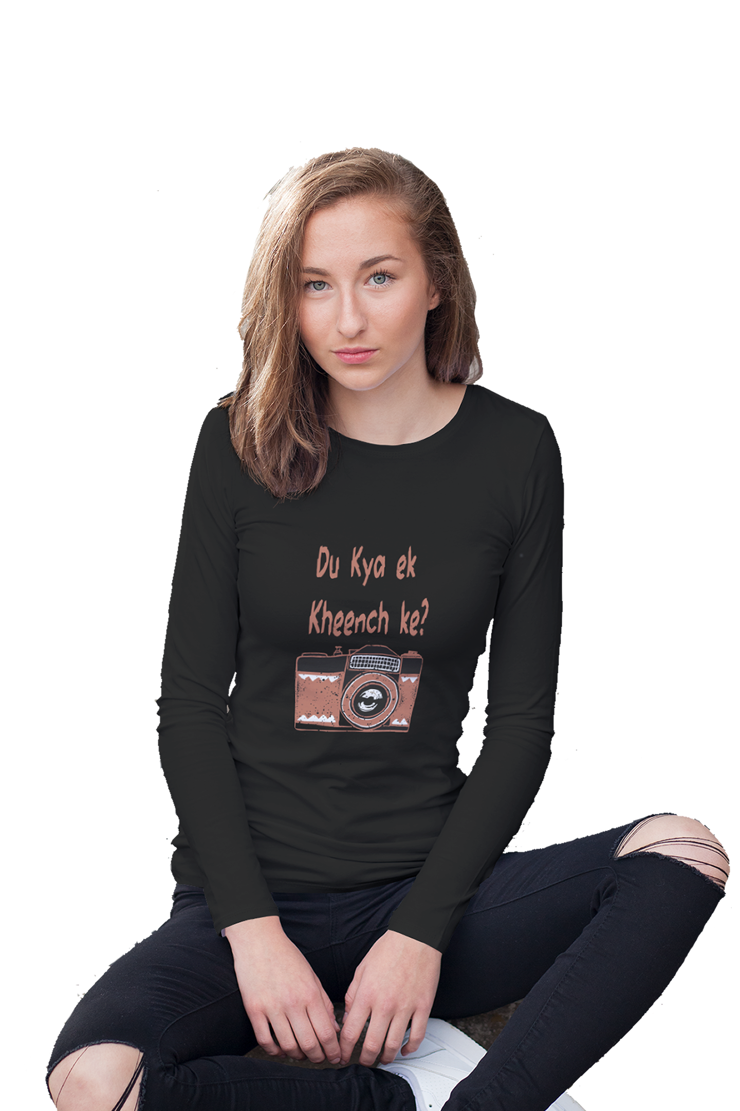 Du Kya Ek Kheench Ke? - Women's Full Sleeves Funny T-shirt