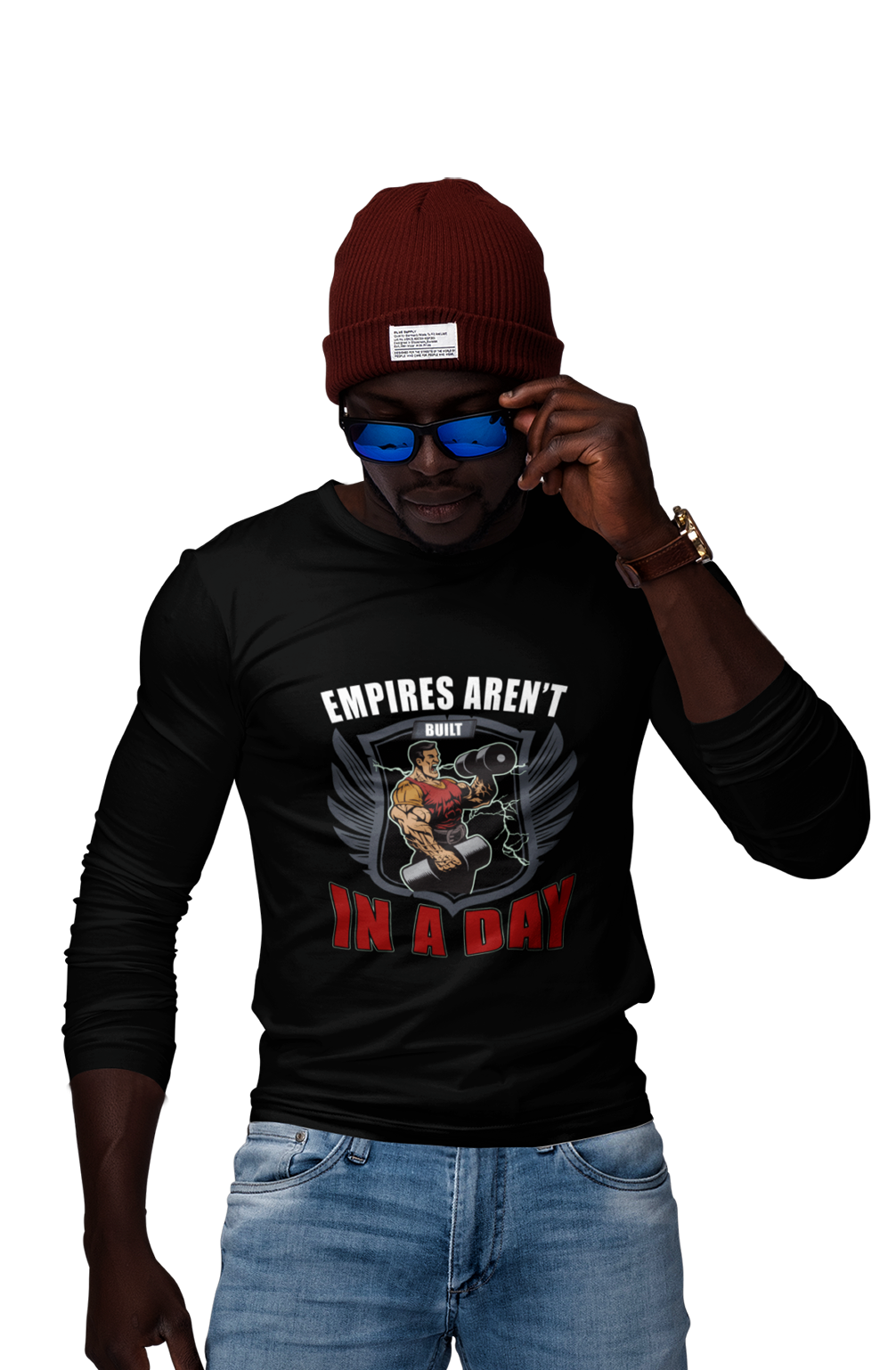 Empires Aren't Build In a Day - Men's Full Sleeves Gym T-shirt