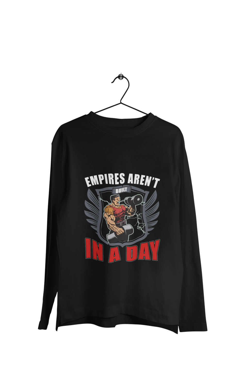 Empires Aren't Build In a Day - Men's Full Sleeves Gym T-shirt