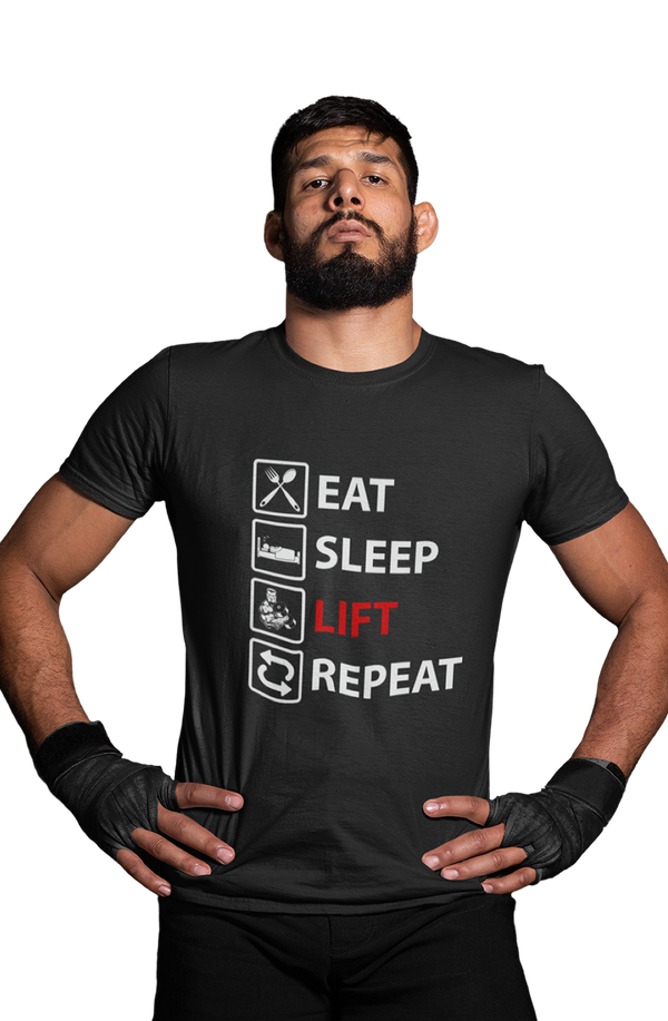 Eat Sleep Lift Repeat - Men's Gym T-shirt