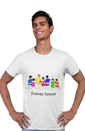 Friends Forever - Men's College T-shirt