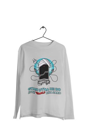 Gyan Utna Jitni Gaali - Men's Full Sleeves Funny T-shirt