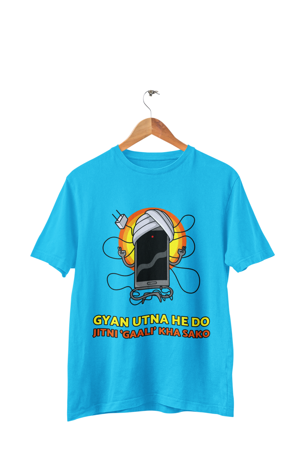Gyan Utna Jitni Gaali - Men's Funny Quote T-shirt