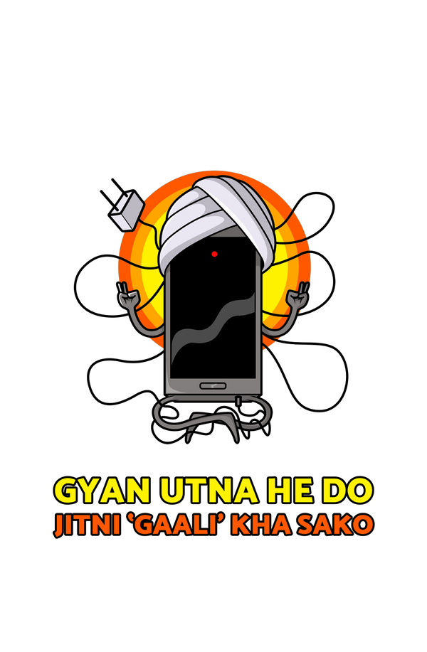 Gyan Utna Jitni Gaali - Men's Funny Quote T-shirt