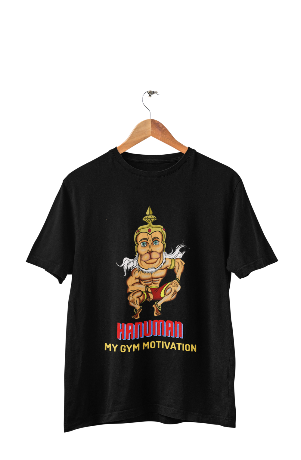 Hanuman - Men's Gym Black T-shirt