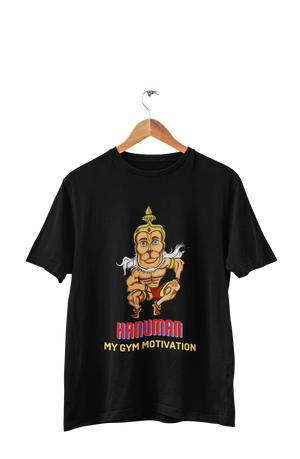 Hanuman - Men's Gym Black T-shirt
