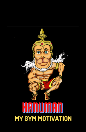 Hanuman - Men's Gym Black T-shirt