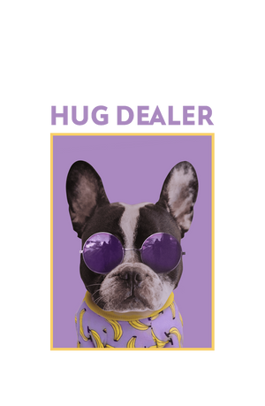 Hug Dealer - Men's Full Sleeves Dog T-shirt Success Activ
