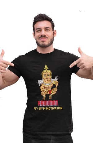 Hanuman - Men's Gym Black T-shirt