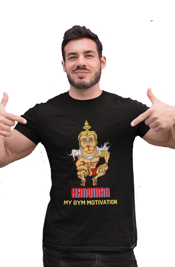 Hanuman - Men's Gym Black T-shirt
