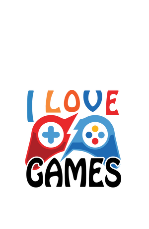 I Love Games - Men's Gamer T-shirt