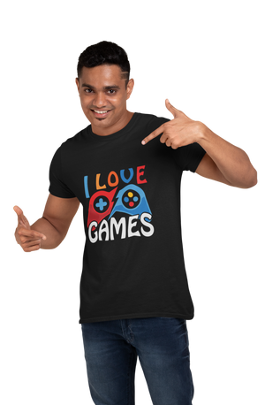 I Love Games - Men's Gamer T-shirt