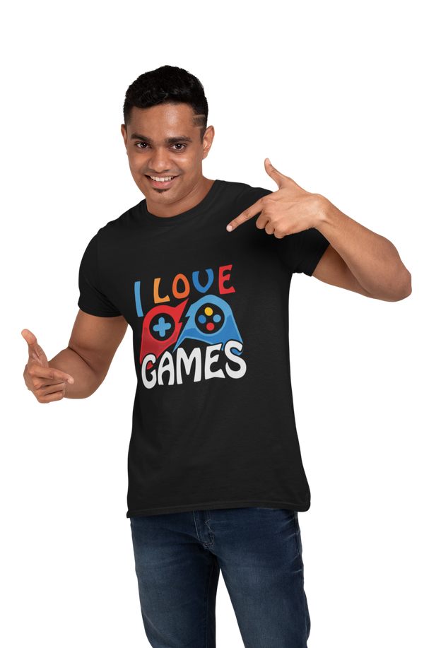 I Love Games - Men's Gamer T-shirt