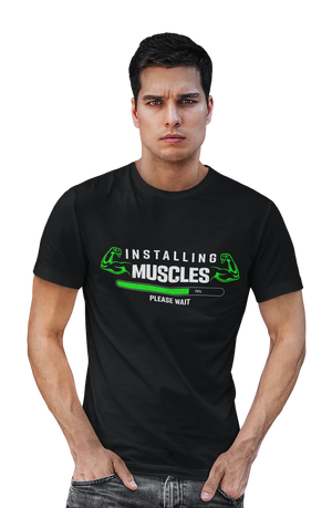 Installing Muscles - Men's Gym T-shirts