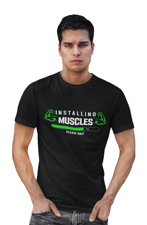 Installing Muscles - Men's Gym T-shirts