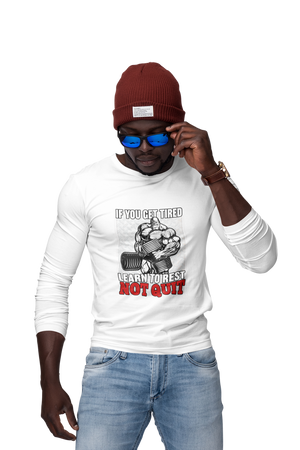 Learn to Rest - Men's Full Sleeves Gym T-shirt