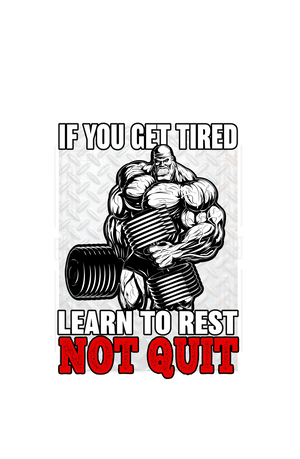 Learn to Rest - Men's Full Sleeves Gym T-shirt