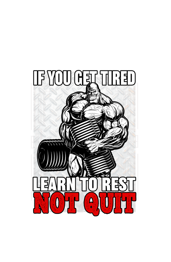 Learn to Rest - Men's Full Sleeves Gym T-shirt