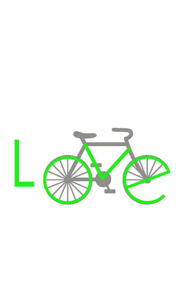 Love Bicycle - Women's Cyclist T-shirt