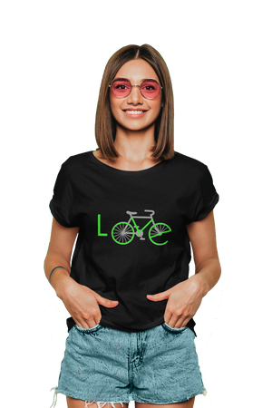 Love Bicycle - Women's Cyclist T-shirt