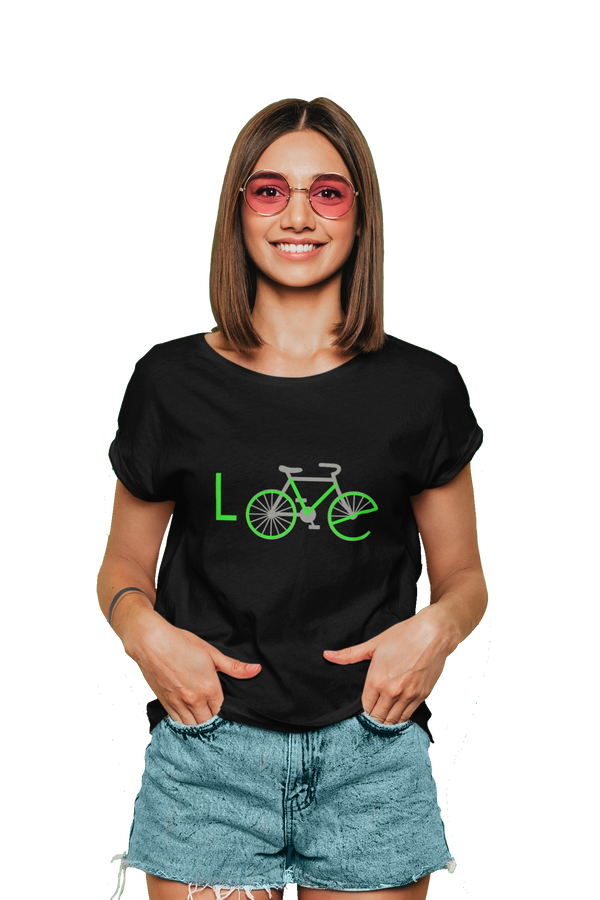 Love Bicycle - Women's Cyclist T-shirt