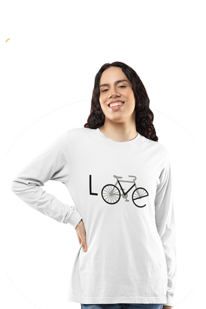 Love Bicycle - Women's Full Sleeves Cyclist T-shirt