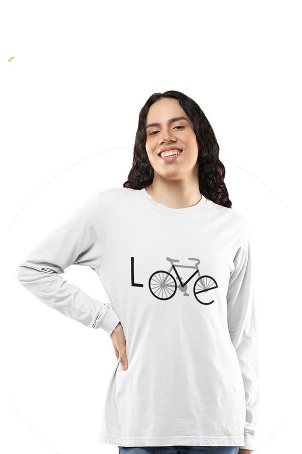Love Bicycle - Women's Full Sleeves Cyclist T-shirt