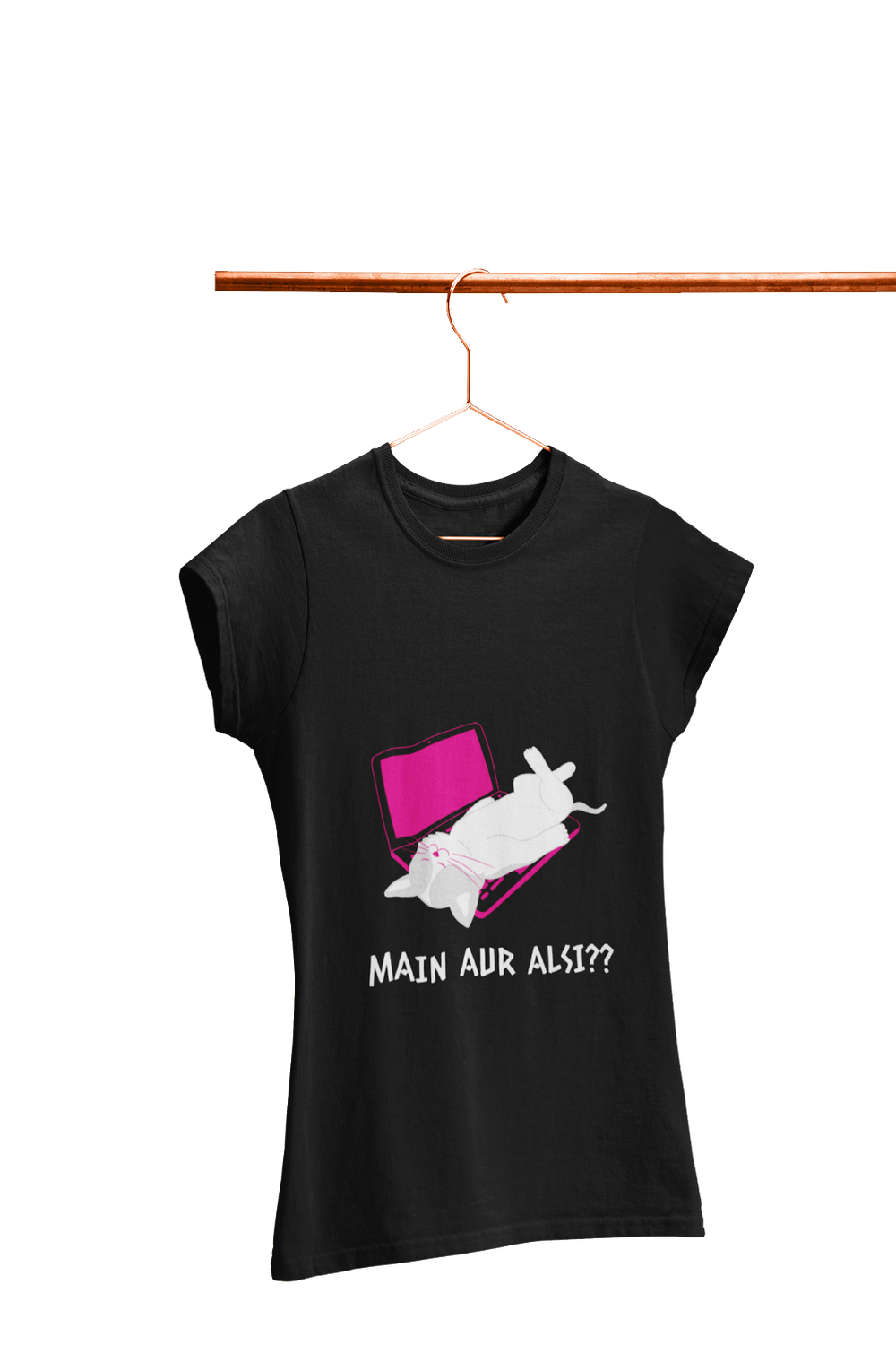 Me Aur Aalsi?? - Women's Funny T-shirt