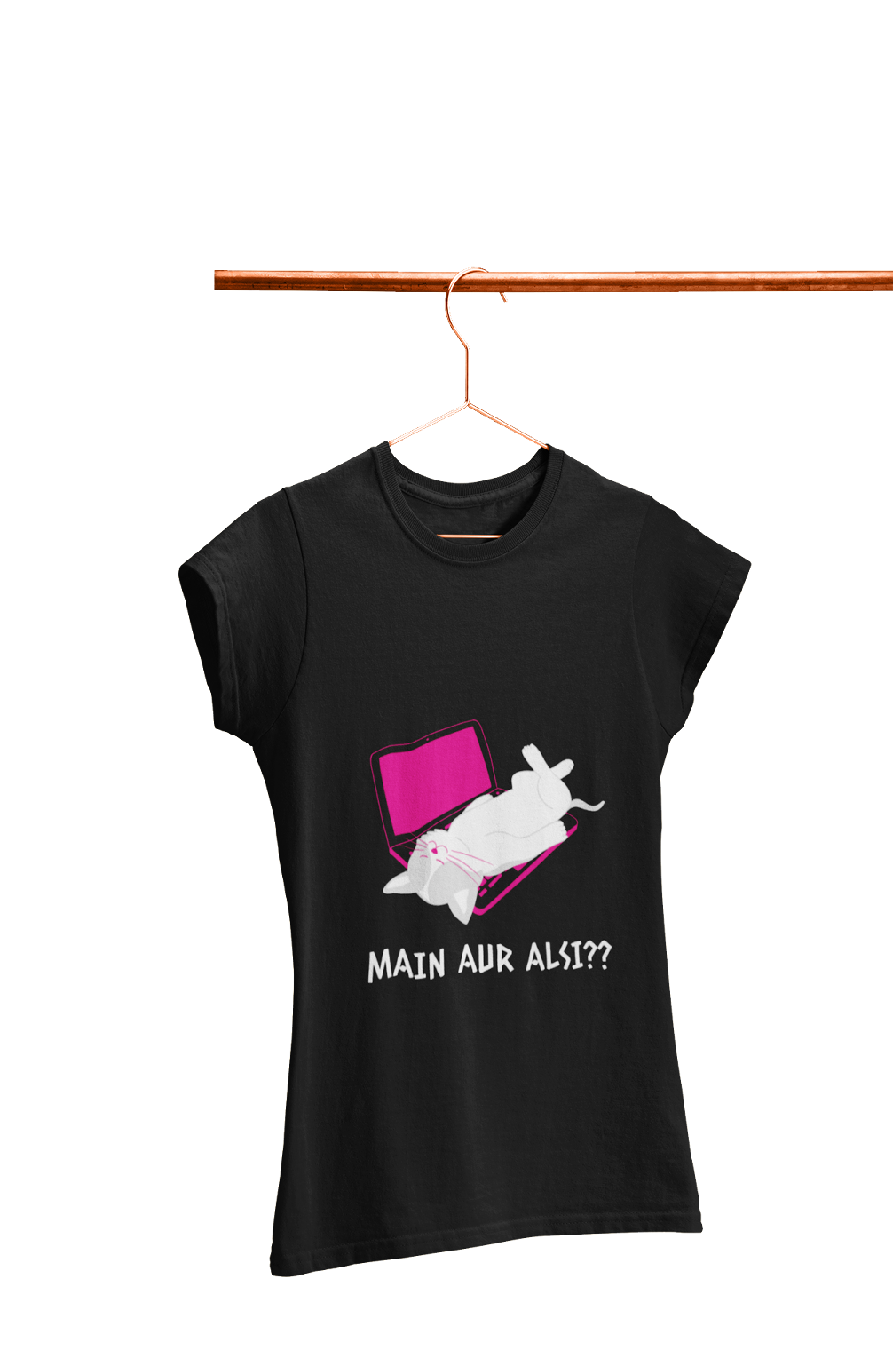 Me Aur Aalsi?? - Women's Funny T-shirt