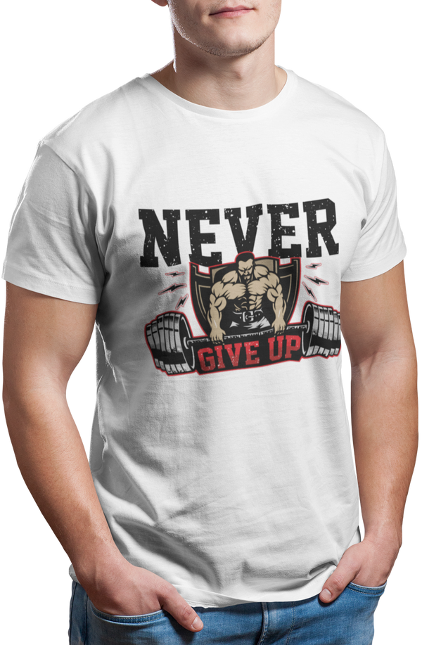 Never Give Up - Men's Gym T-shirt