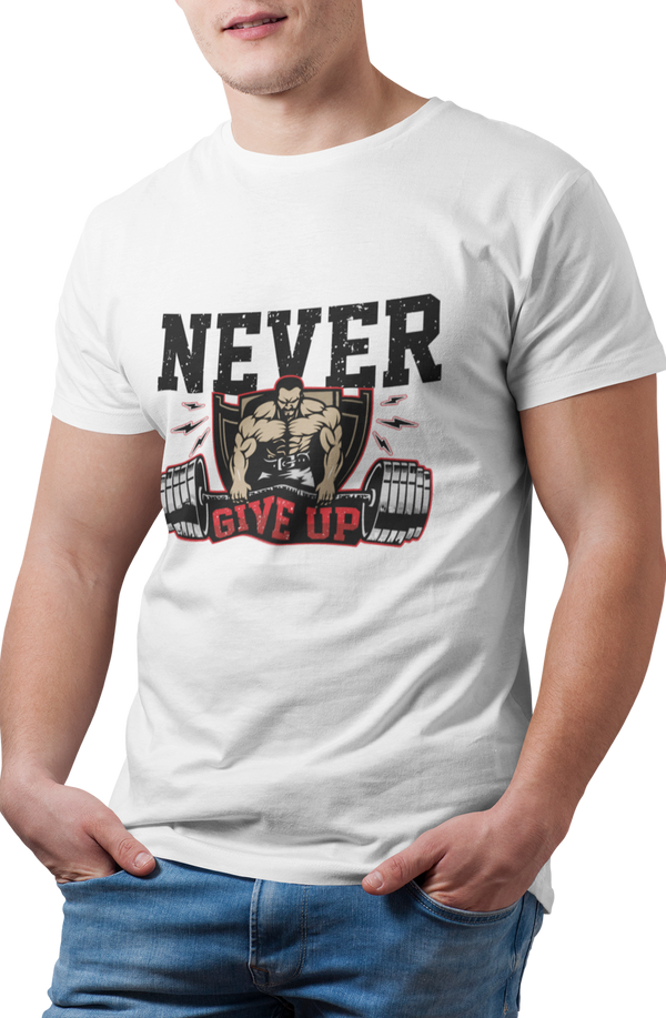 Never Give Up - Men's Gym T-shirt