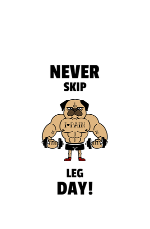 Never Skip Leg Day! - Men's Gym T-shirt