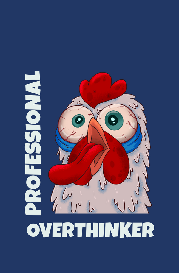 Professional Overthinker - Men's Full Sleeves Funny T-shirt