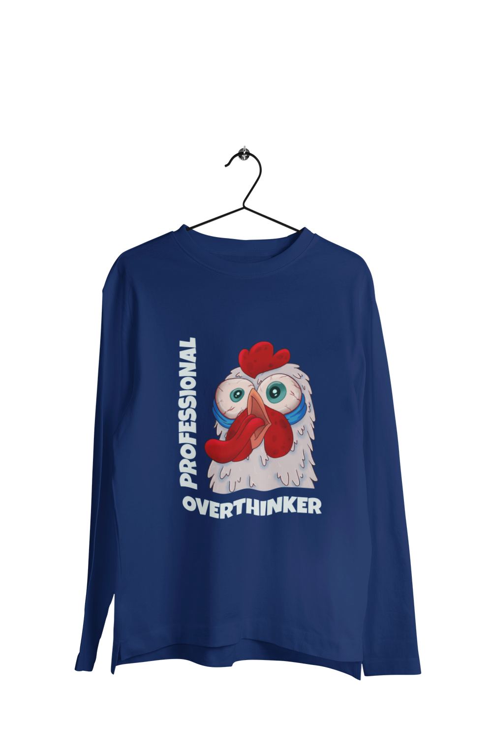 Professional Overthinker - Men's Full Sleeves Funny T-shirt